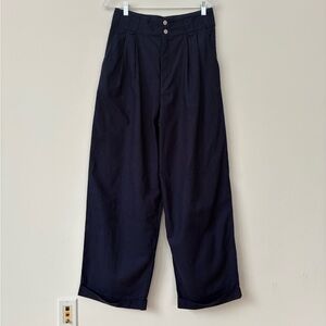Esprit Navy Wide-Leg Trousers